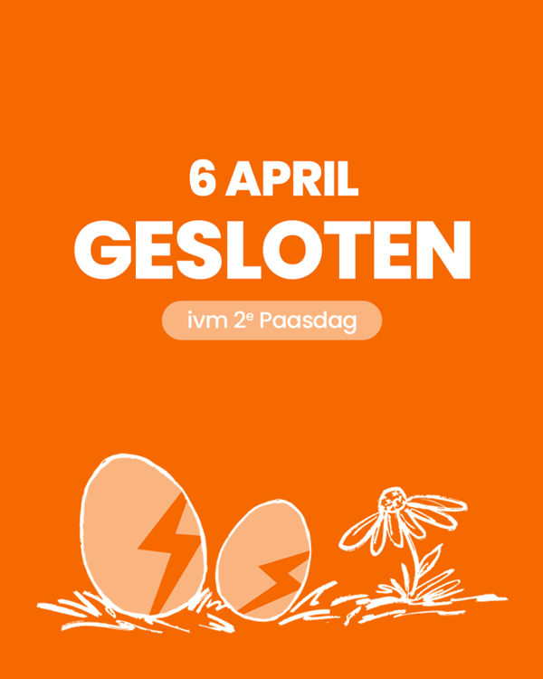 2e Paasdag Gesloten 6 April 